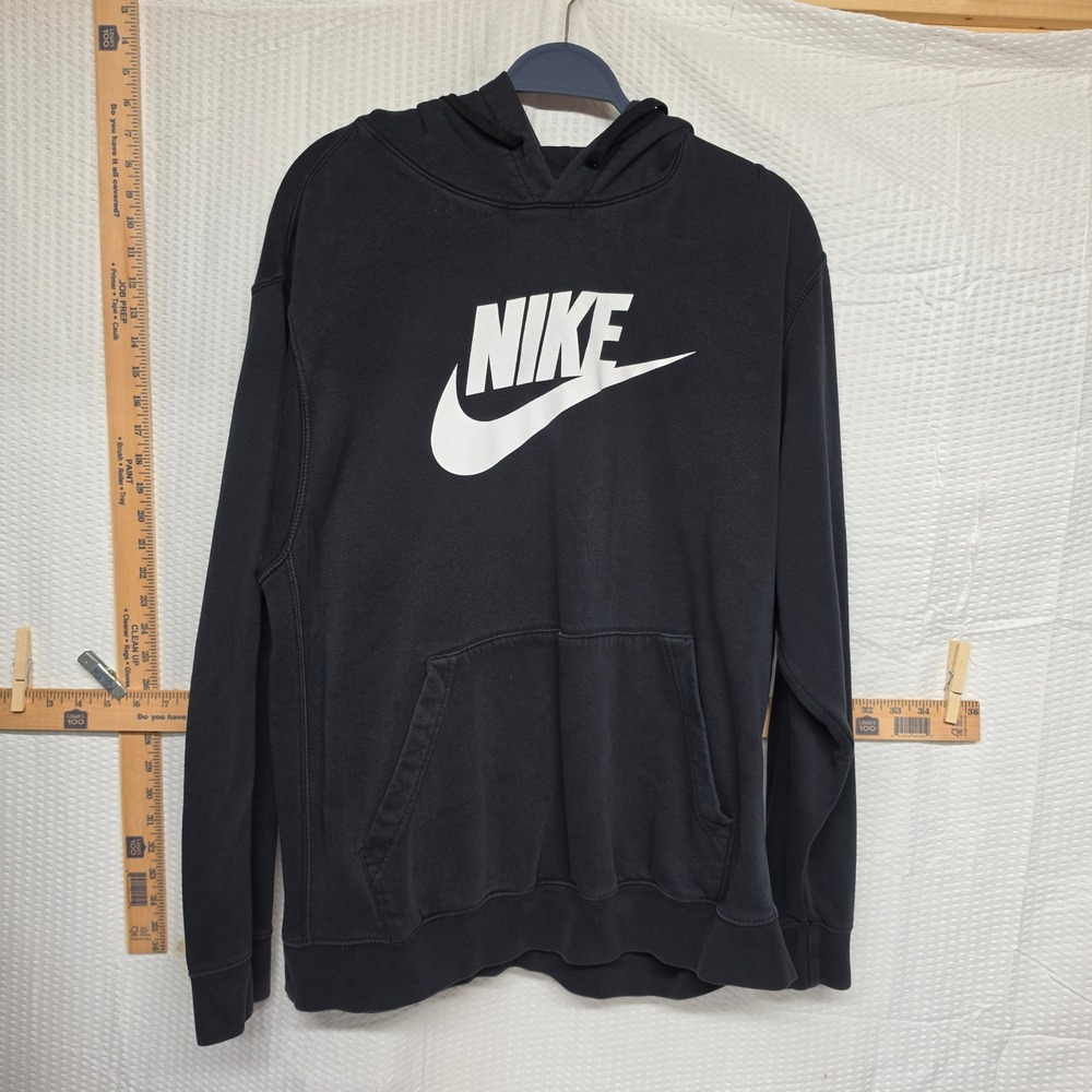 Nike Sportswear Club Fleece Pullover Hoodie Black Futura Logo XL